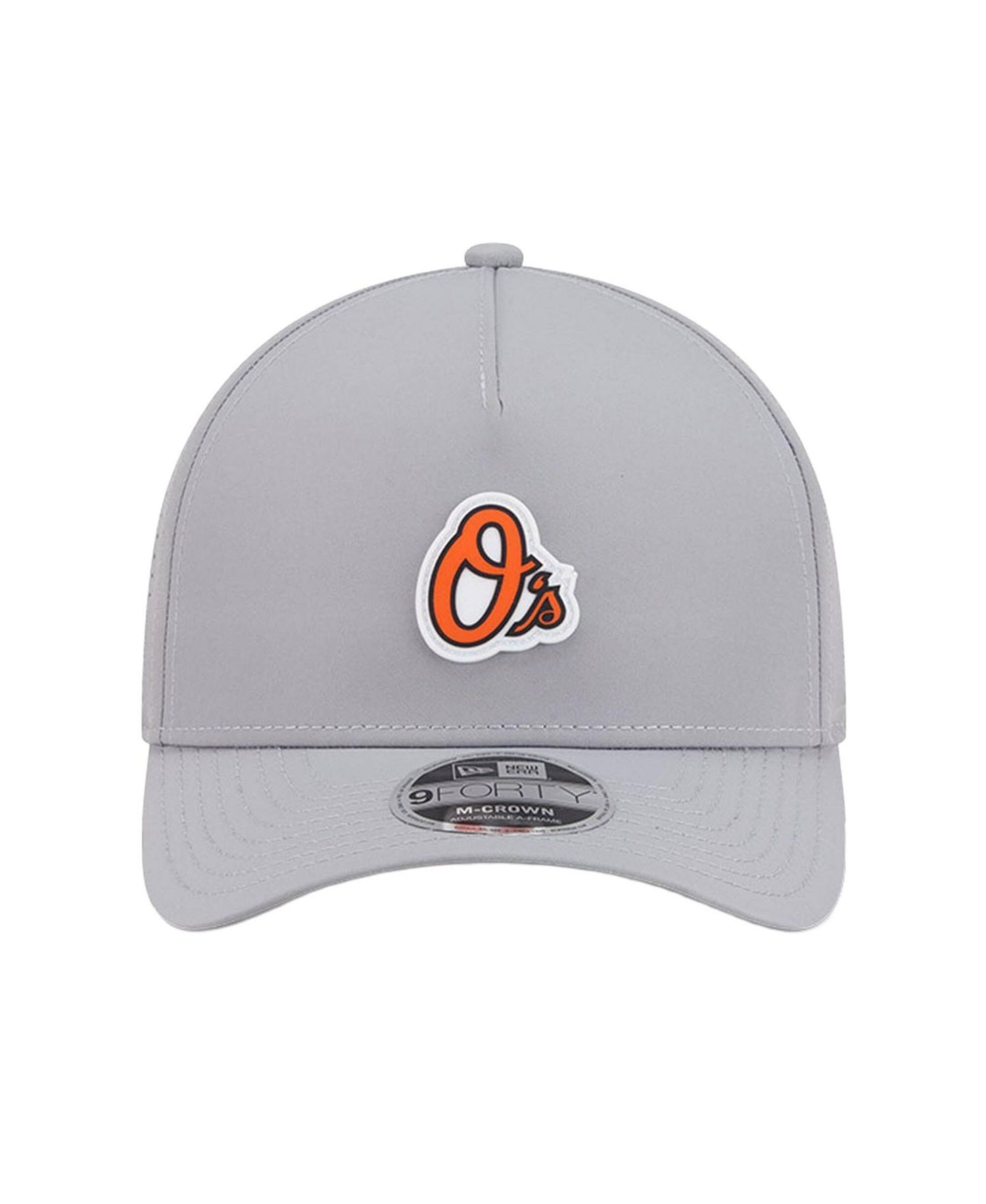 Men's Gray Baltimore Orioles Micro Logo 9FORTY M-Crown A-Frame Adjustable Hat
