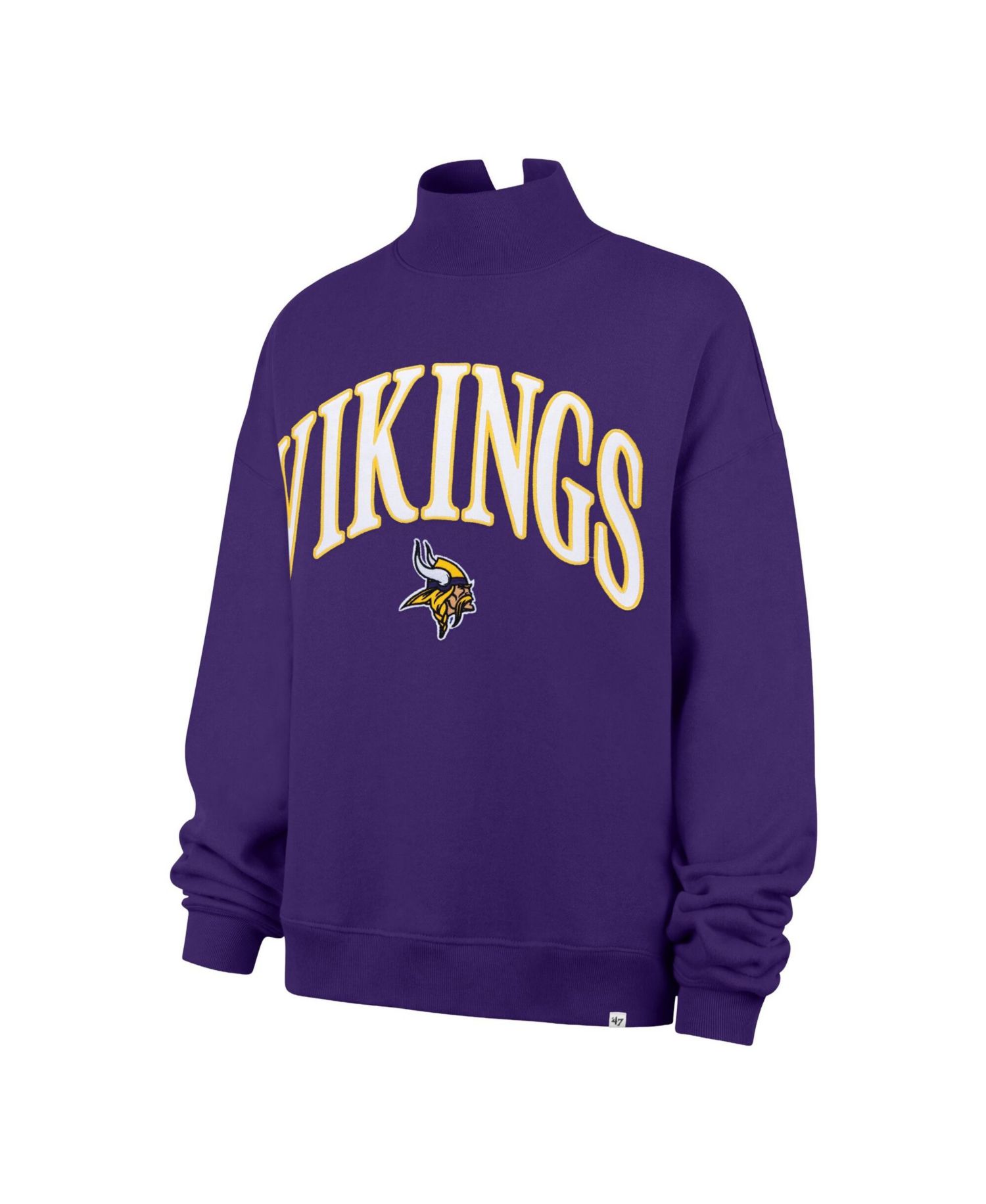 Women's Minnesota Vikings Vantage Oversized Mock Neck Sweatshirt
