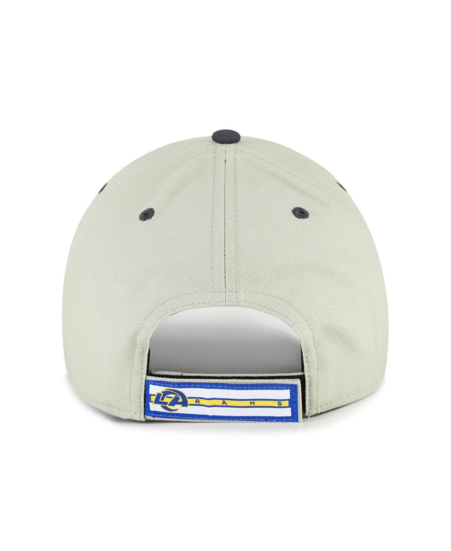 Men's Gray/Black Los Angeles Rams Half Block Text MVP Adjustable Hat