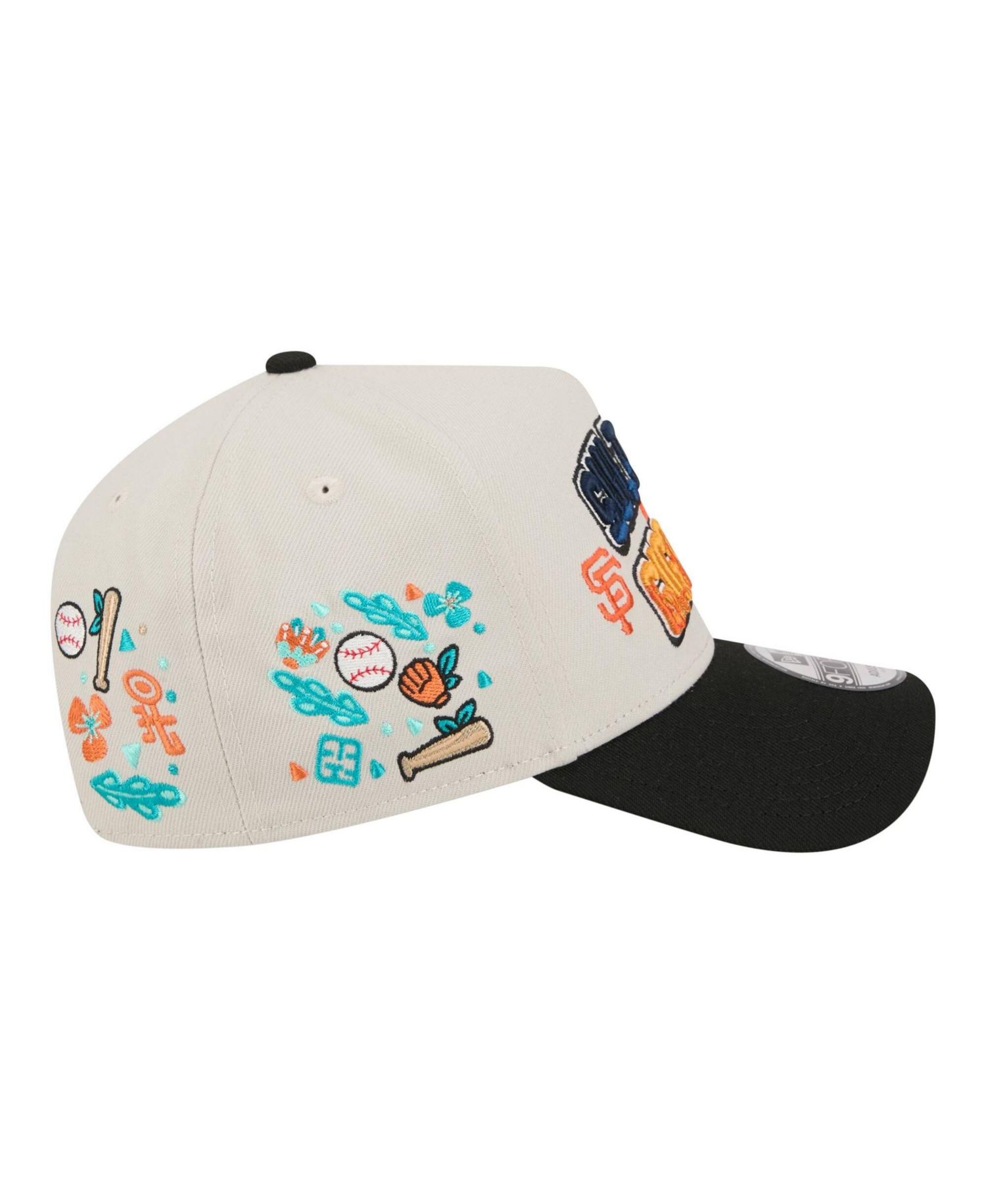 Men's Beige San Francisco Giants vs. Monterrey Sultanes 2026 Matchup 9FORTY A-Frame Adjustable Hat