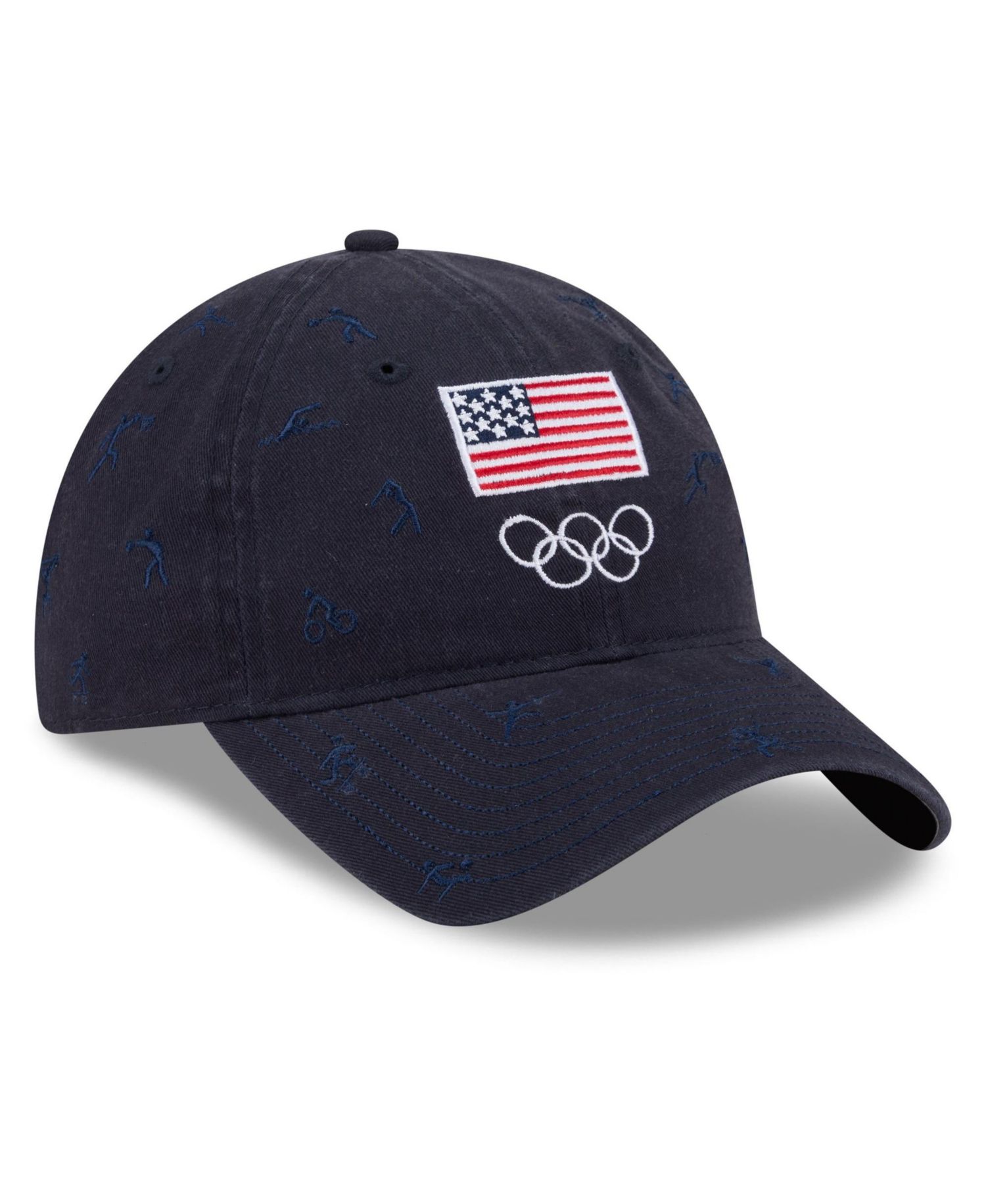 Men's Navy Team USA Pictogram 9TWENTY Adjustable Hat