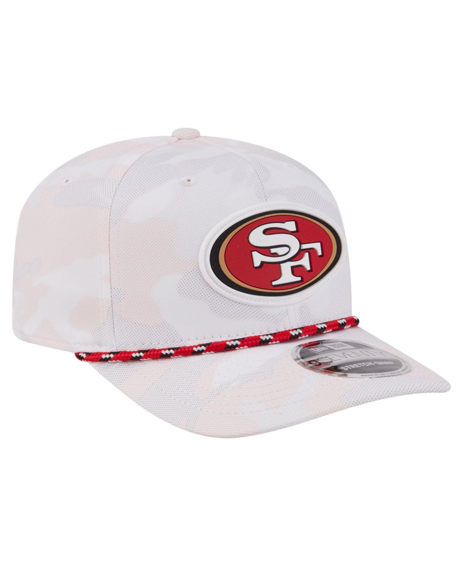 Men's White San Francisco 49ers Camo Rope 9SEVENTY Adjustable Hat