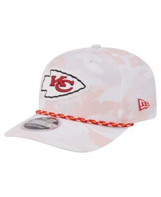 Men's White Kansas City Chiefs Camo Rope 9SEVENTY Adjustable Hat
