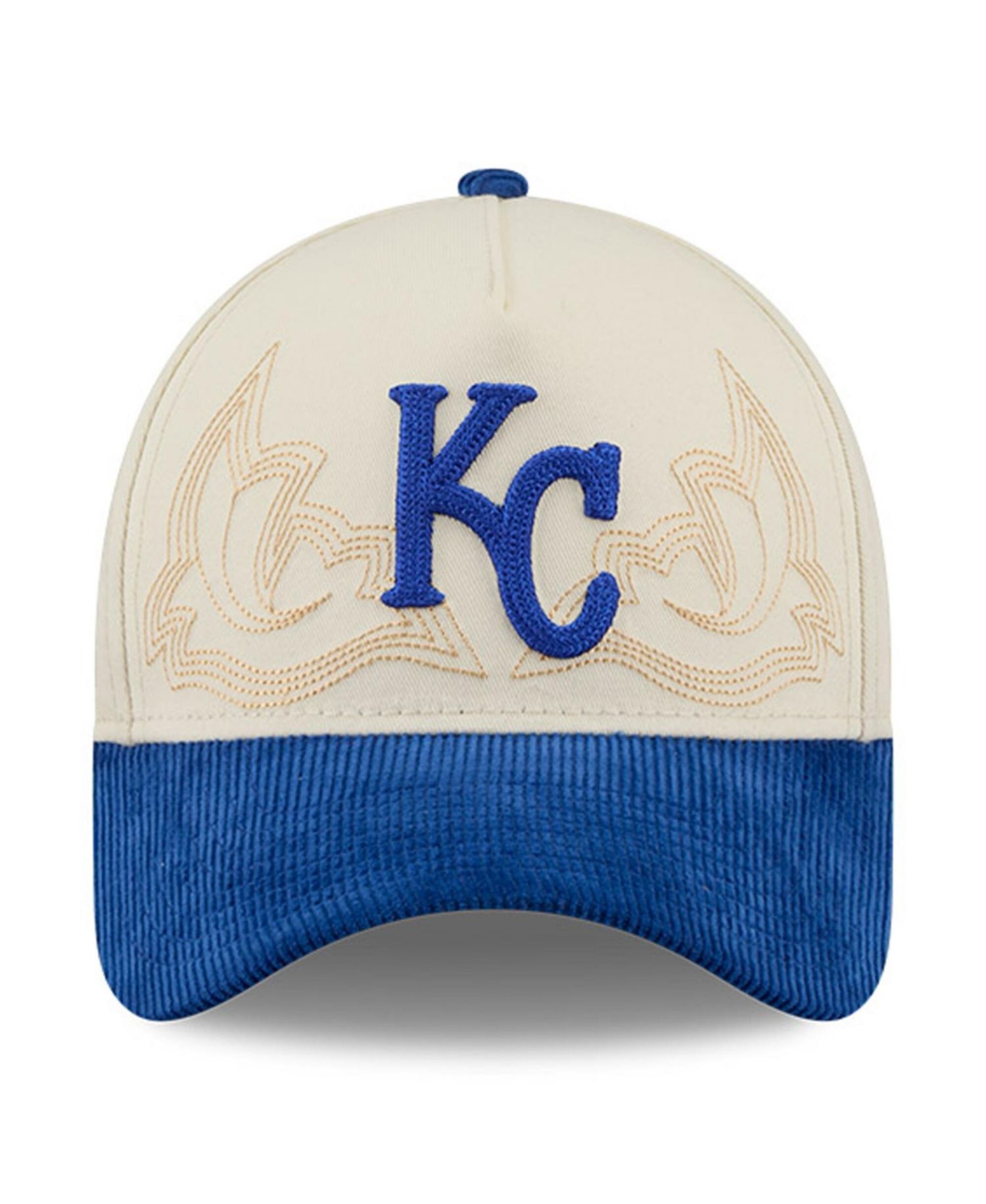 Men's Stone Kansas City Royals Western Stitch 9FORTY A-Frame Adjustable Hat