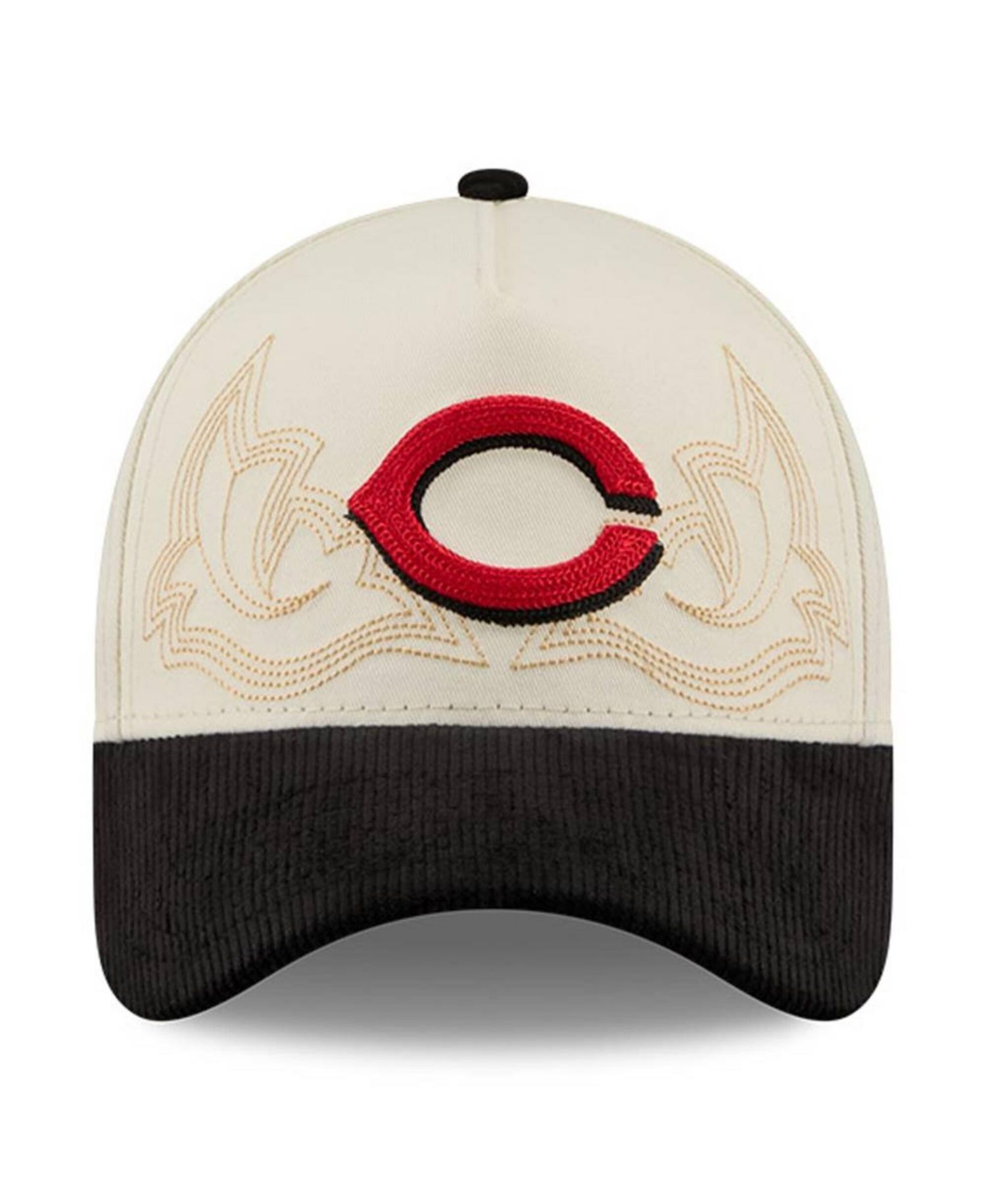 Men's Stone Cincinnati Reds Western Stitch 9FORTY A-Frame Adjustable Hat