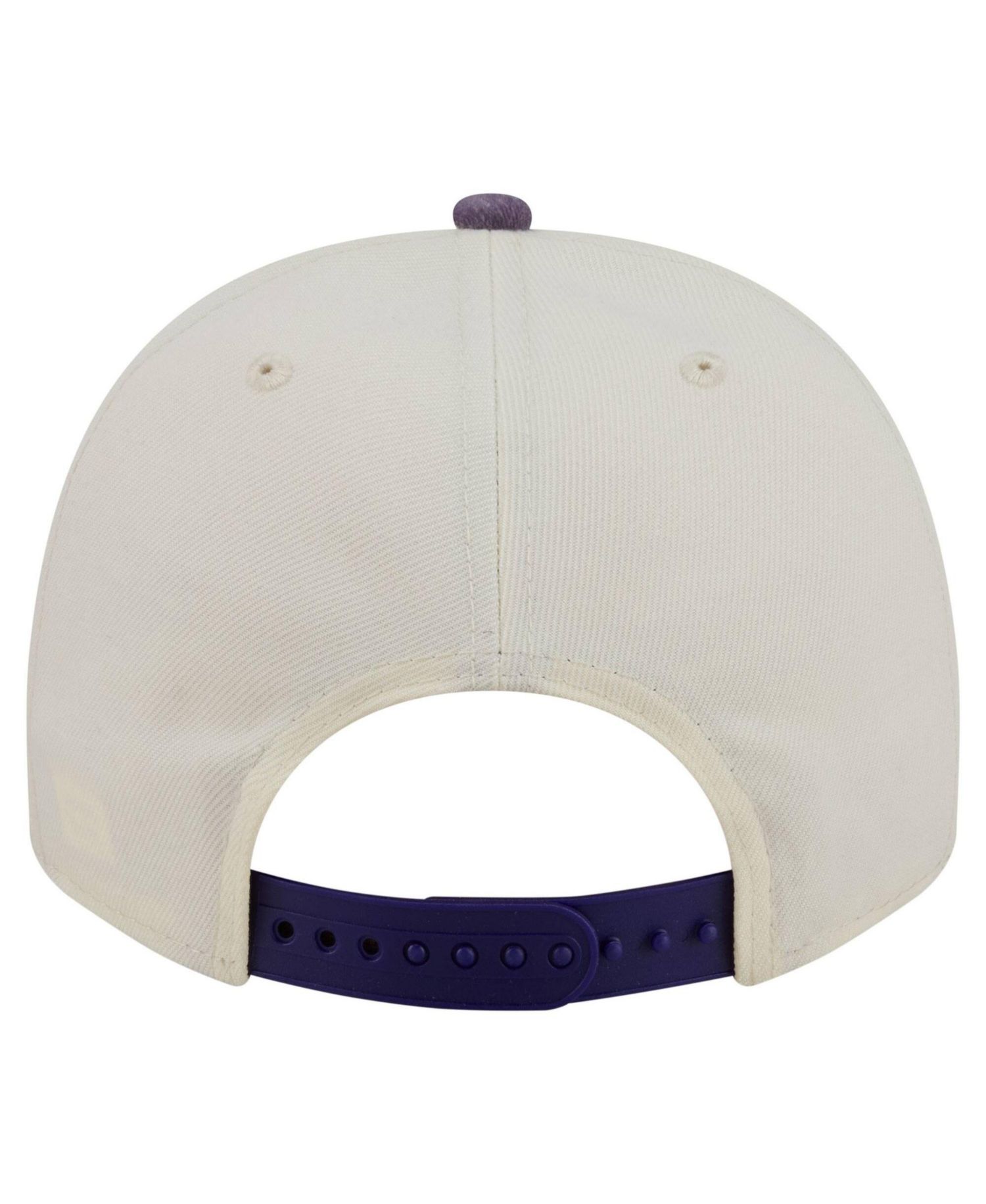 Men's Cream/Purple Minnesota Vikings Washed A-Frame 9FIFTY Snapback Hat