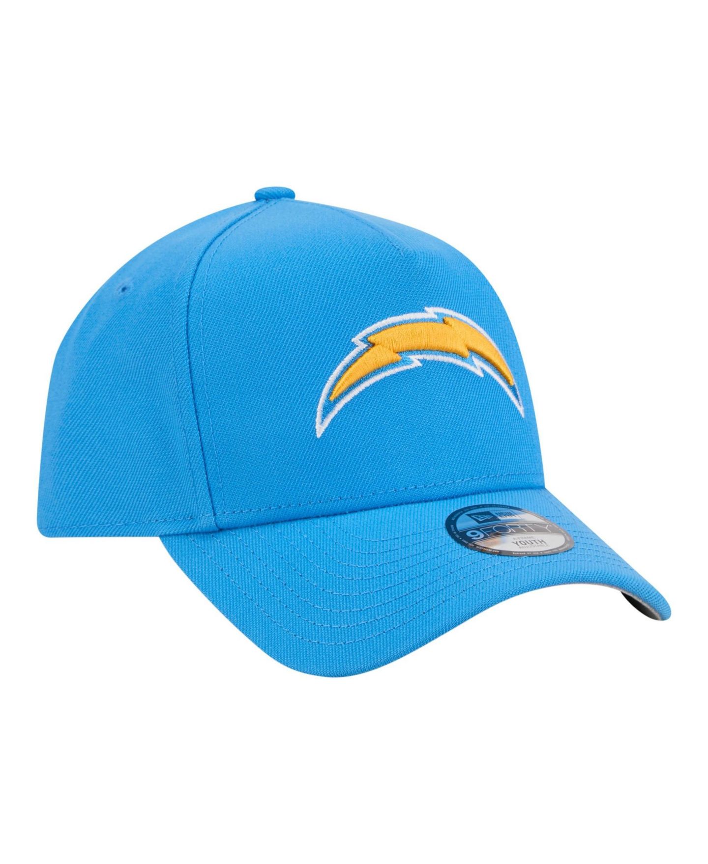Детская кепка New Era Powder Blue Los Angeles Chargers 9FORTY A-Frame Adjustable Hat — фото 3