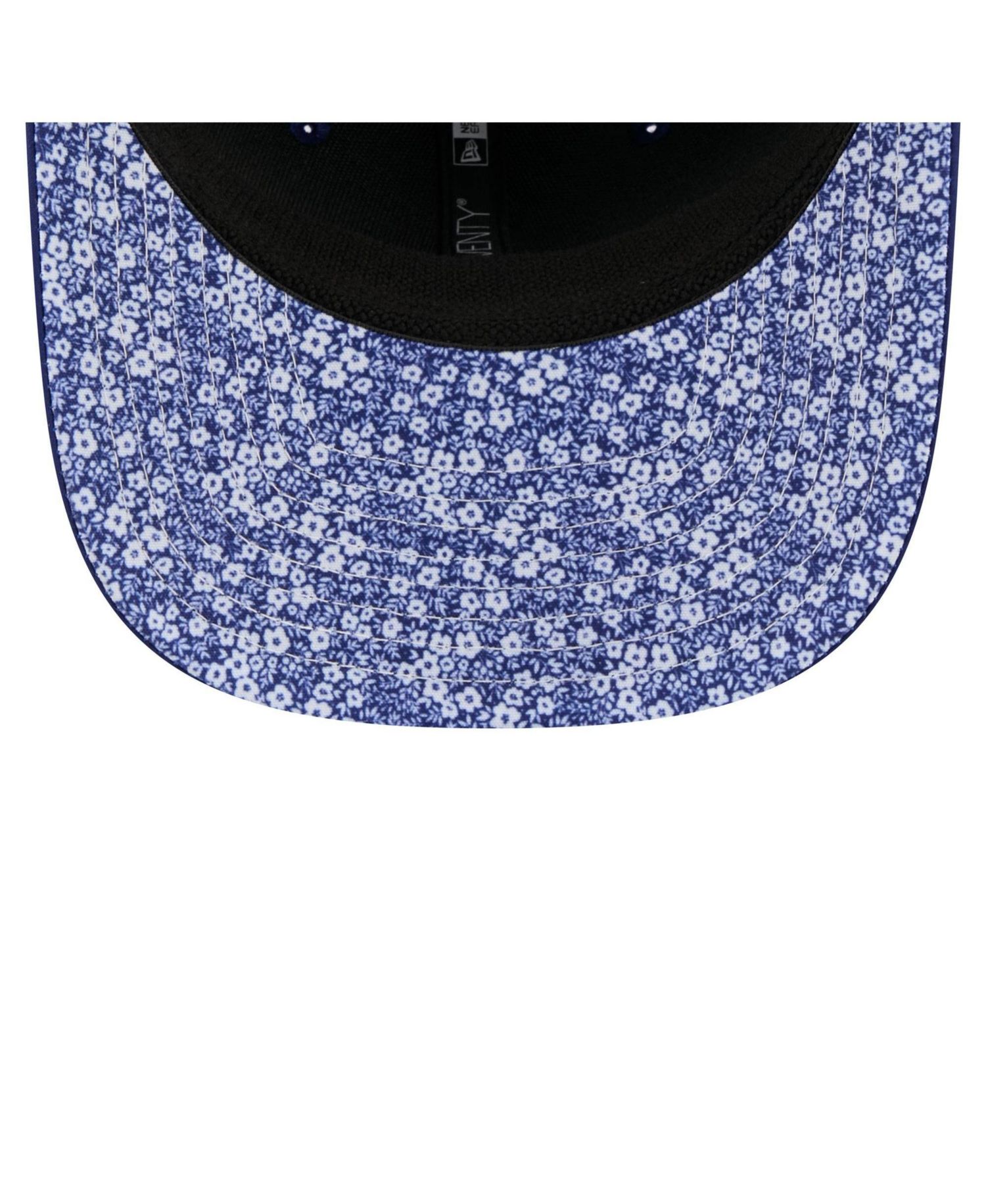 Men's Royal Los Angeles Dodgers Floral Patch 9SEVENTY Adjustable Hat
