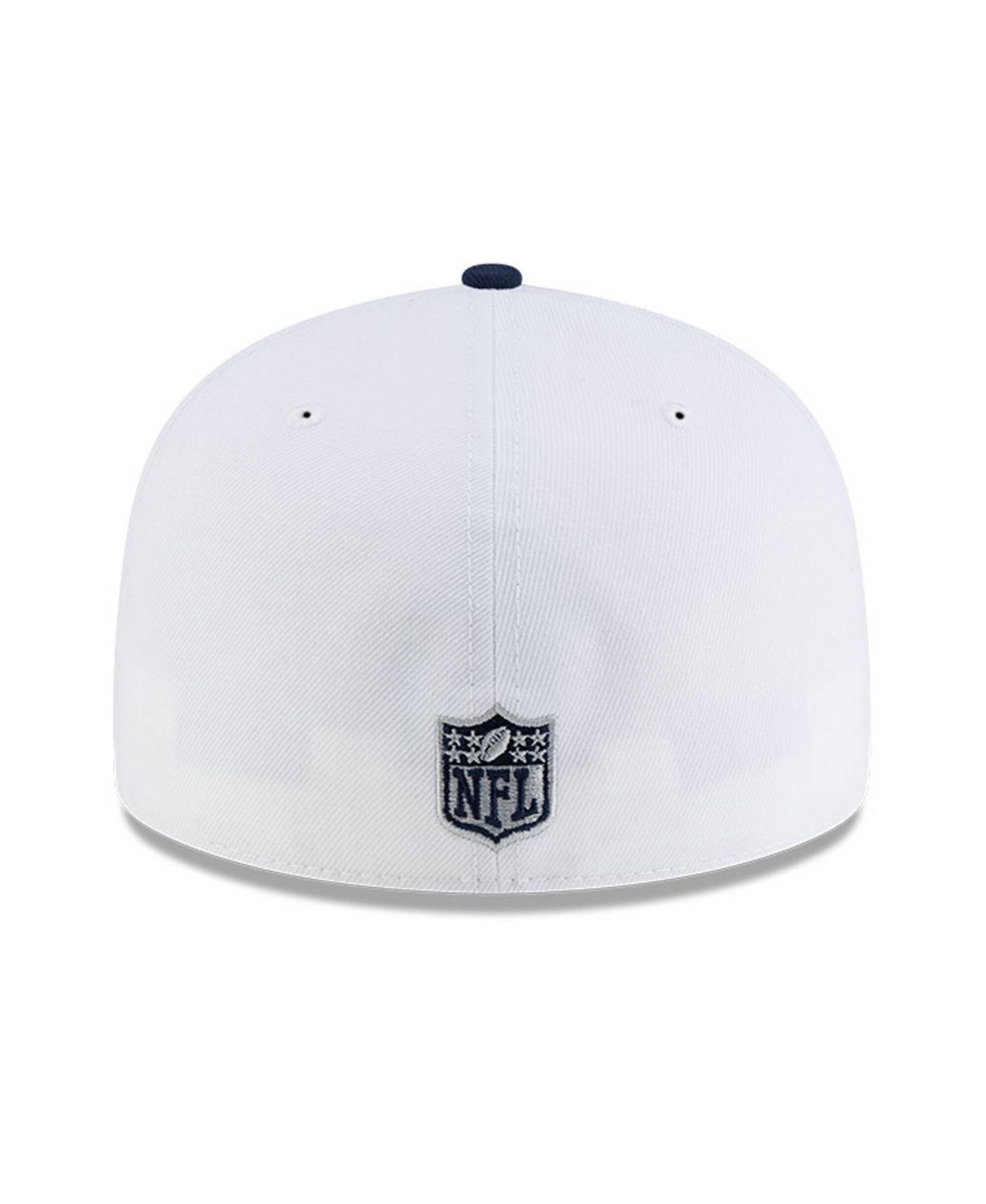 Men's White/Navy Dallas Cowboys Retro Swoop 59FIFTY Fitted Hat