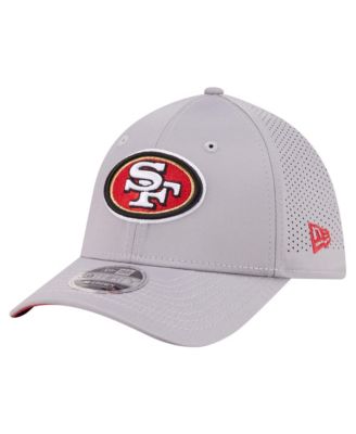 Men's Gray San Francisco 49ers Perforated 39THIRTY M-Crown Flex Hat