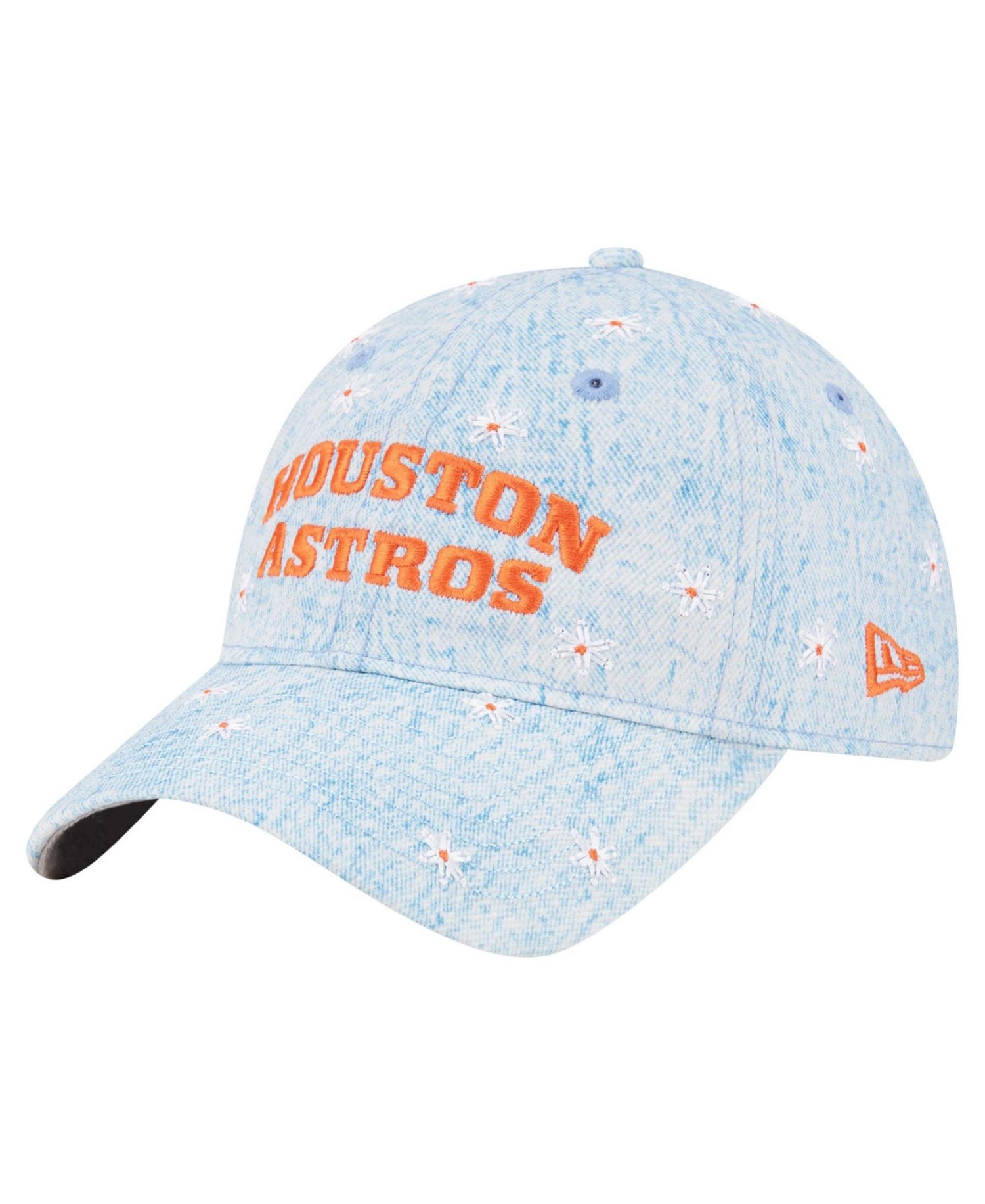 Women's Light Blue Houston Astros Daisy All Over 9TWENTY Adjustable Hat