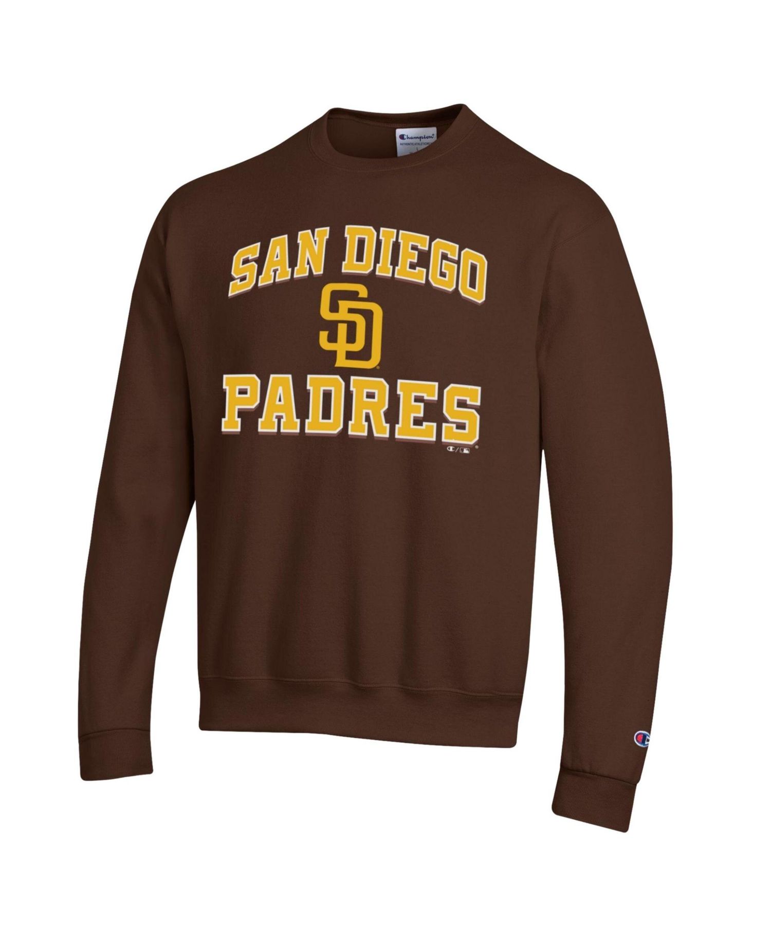 Men's Brown San Diego Padres Heart & Soul Power blend Sweatshirt