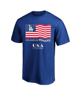 Men's Royal Los Angeles Dodgers USA 1776-2026 Big & Tall T-Shirt