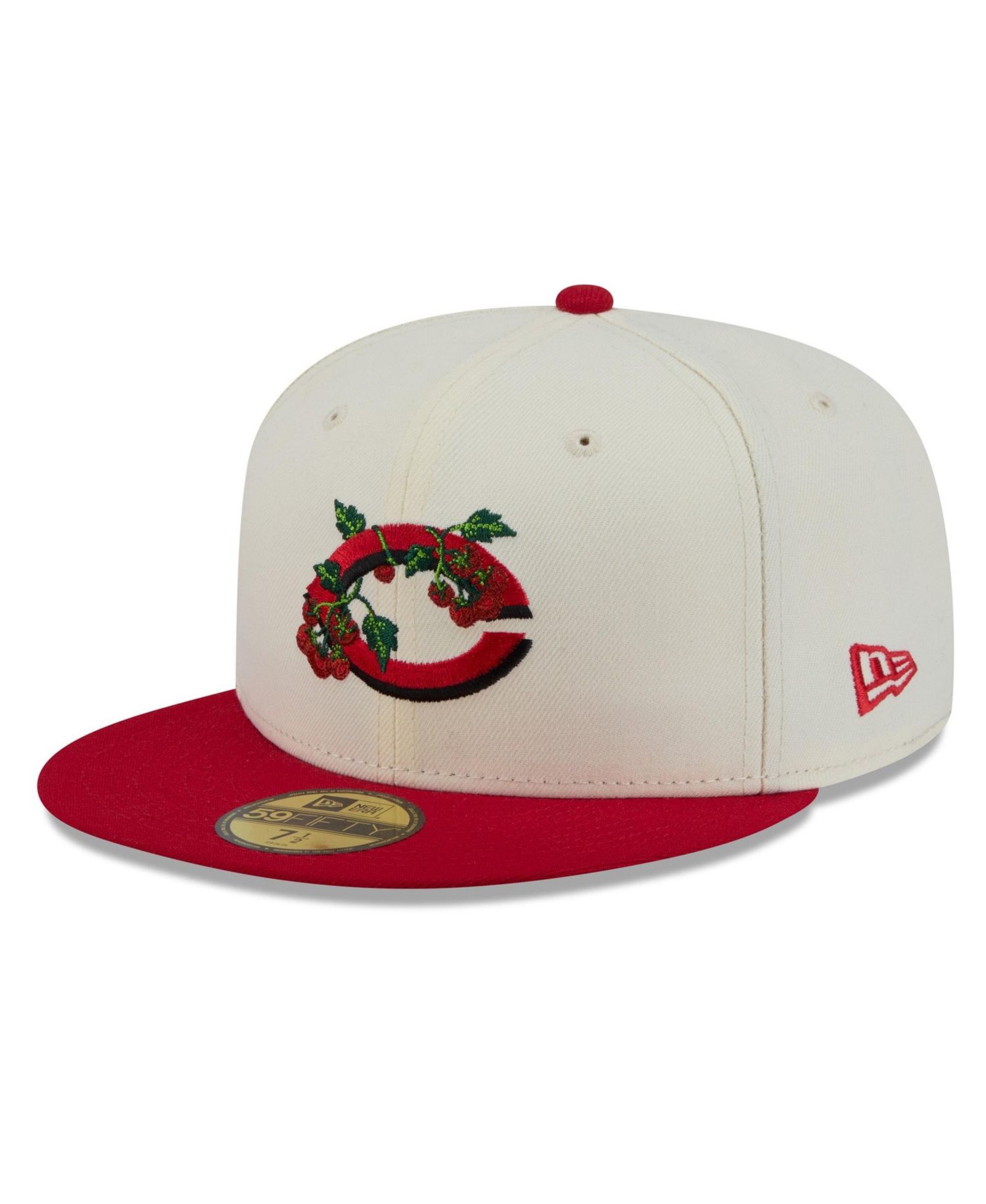 Men's White/Red Cincinnati Reds Blossom 59FIFTY Fitted Hat