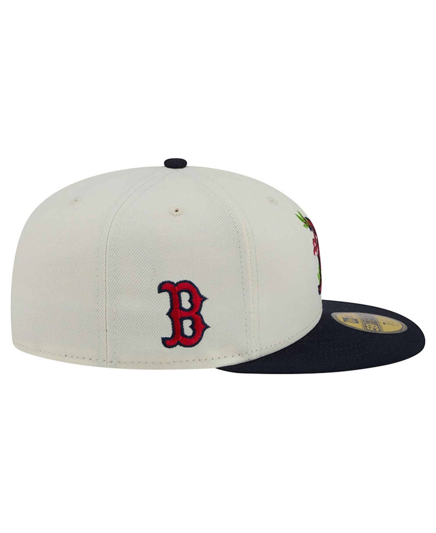 Men's White/Navy Boston Red Sox Blossom 59FIFTY Fitted Hat