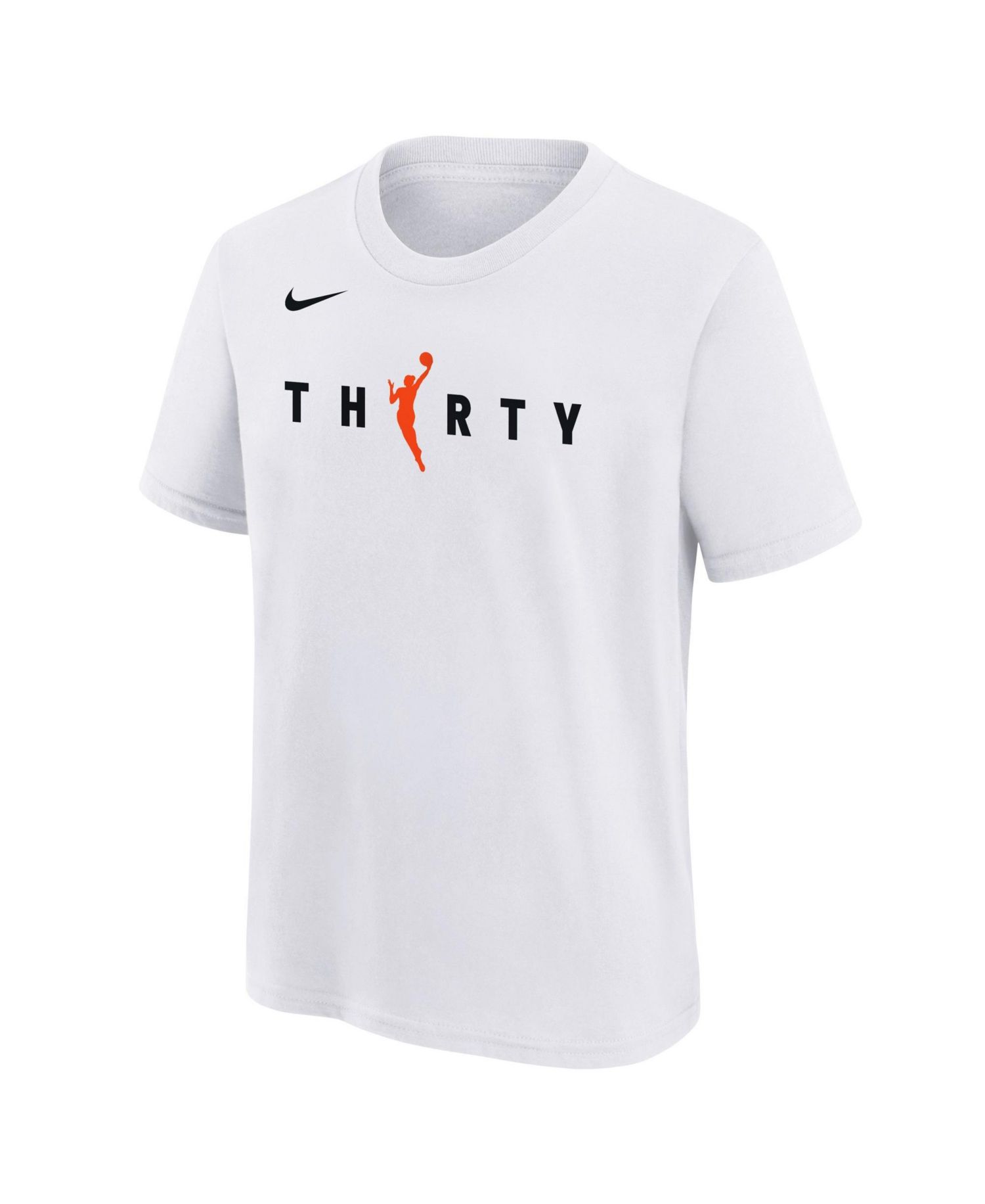 Big Boys and Girls White WNBA 30th Season T-Shirt