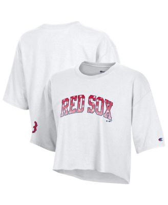 Women's Boston Red Sox Cropped Boyfriend T-Shirt