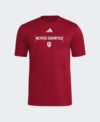 Men's Crimson Indiana Hoosiers Locker Slogan Football Pre-Game T-Shirt