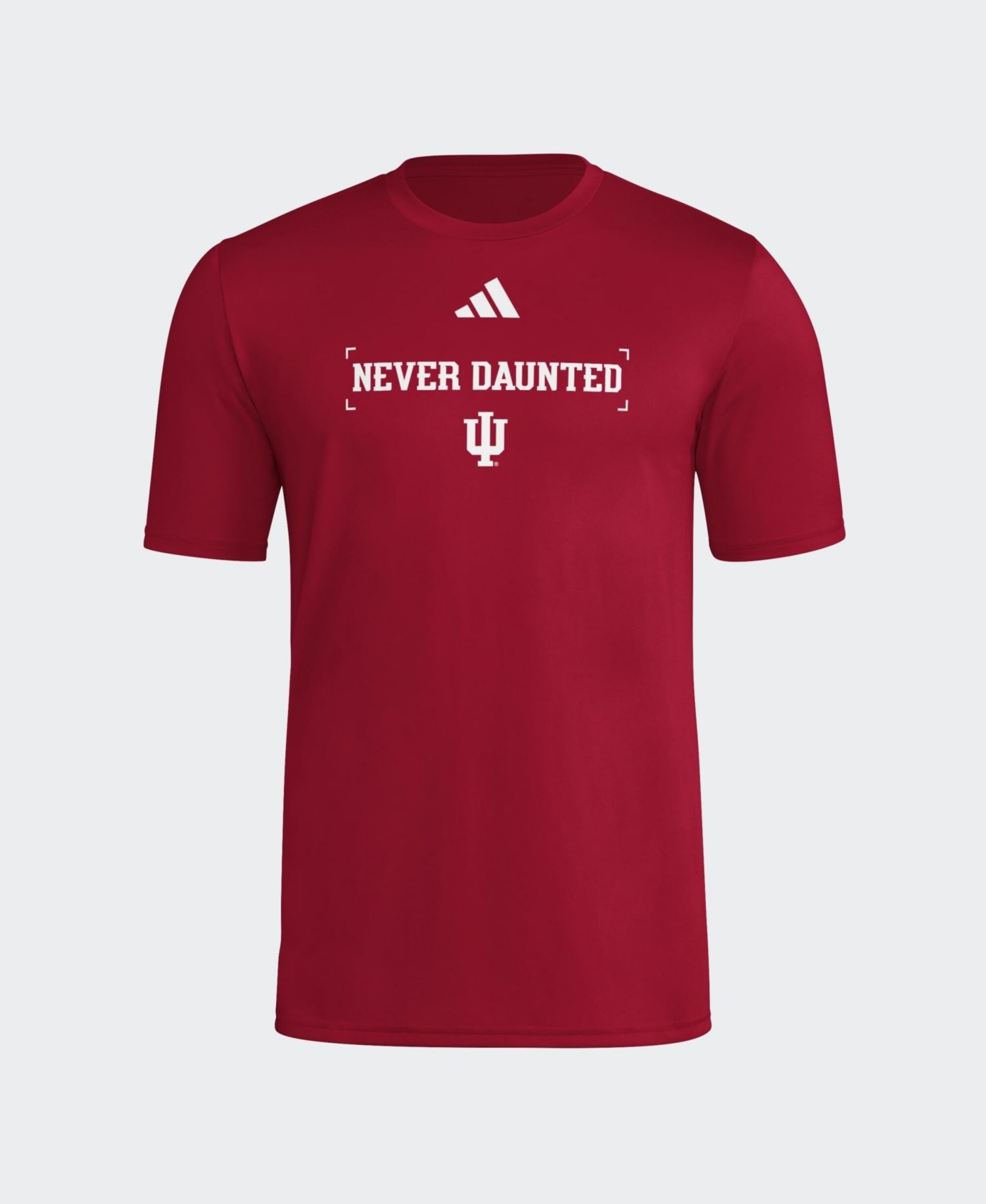 Men's Crimson Indiana Hoosiers Locker Slogan Football Pre-Game T-Shirt