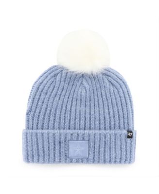 Women's Light Blue Dallas Cowboys Mellow Cuffed Knit Hat with Pom