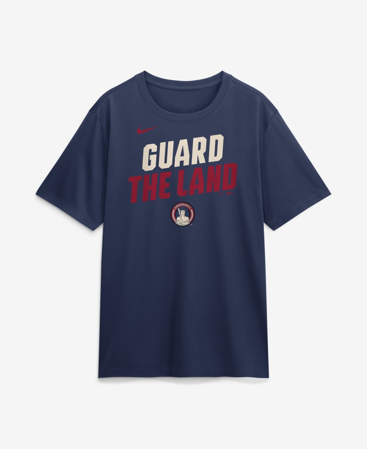 Nike Men's Navy Cleveland Guardians City Connect Team Phrase Script Dri-fit T-Shirt