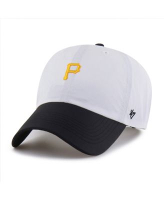 47 Brand Men's White/Black Pittsburgh Pirates Vista Mini Clean Up Adjustable Hat