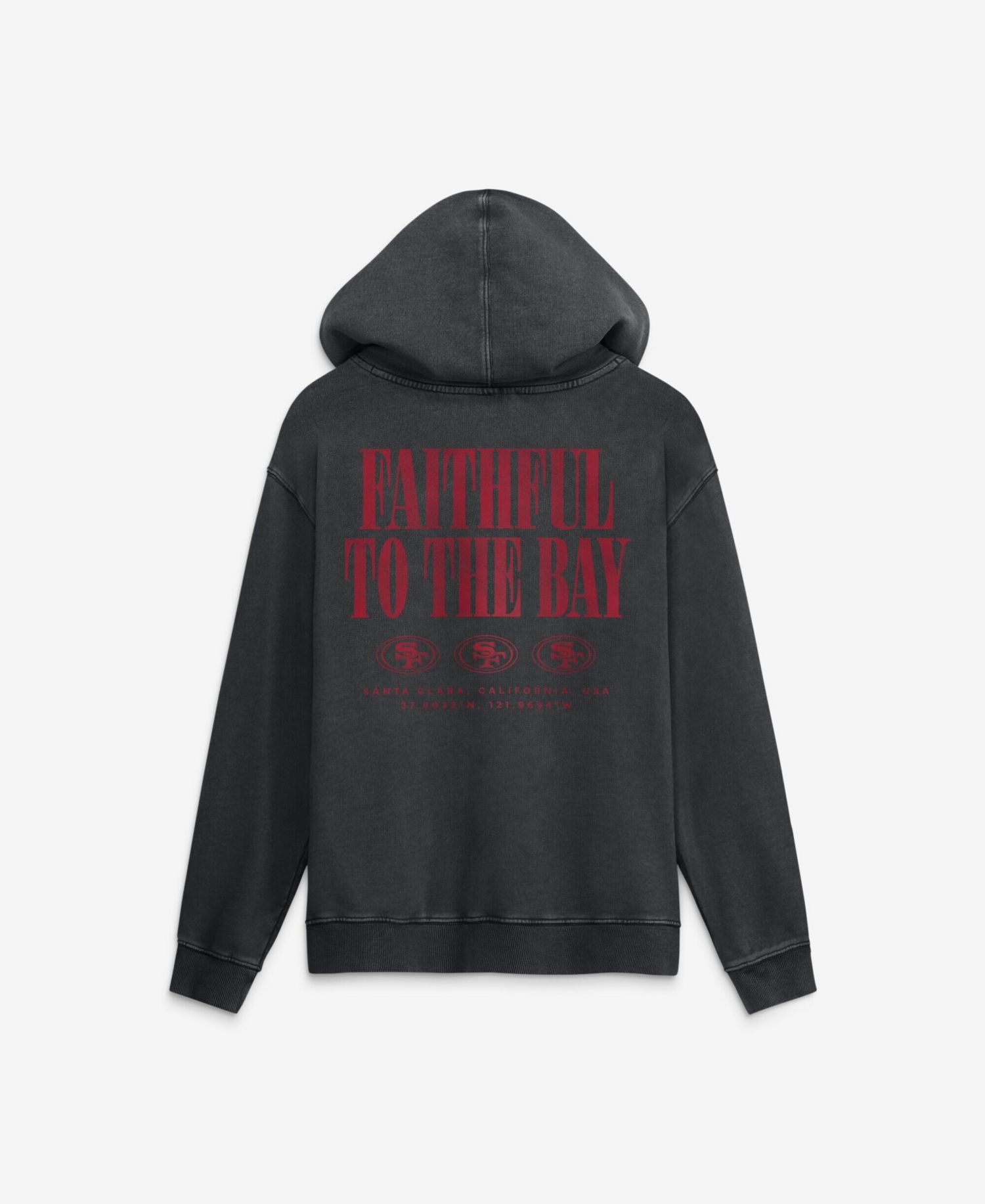 Men's Black San Francisco 49ers Relaxed Intense Rivalry French Terry Hoodie