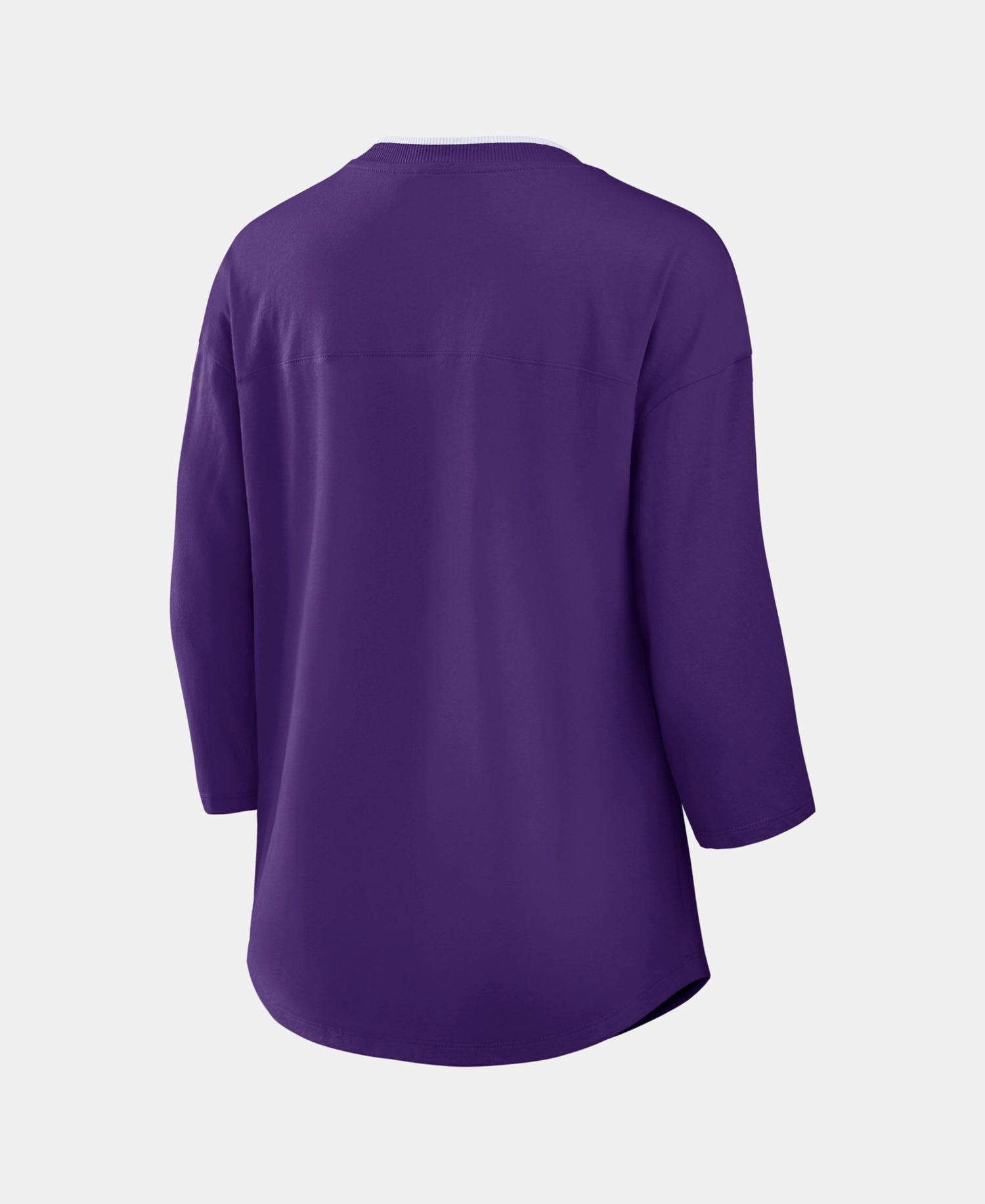 Women's Minnesota Vikings Team First Deceptive Juke 3/4-Sleeve V-Neck Graphic T-Shirt