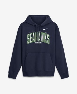 Men's College Navy Seattle Seahawks Expect Victory Club Fleece Pullover Hoodie