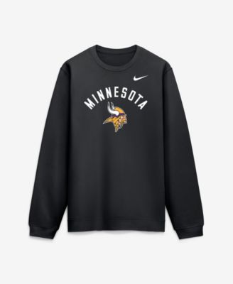 Men's Black Minnesota Vikings Defensive Leader Club Fleece Sweatshirt