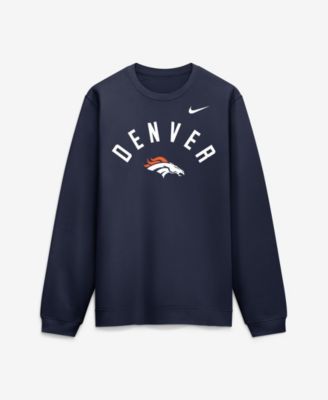 Men's Navy Denver Broncos Defensive Leader Club Fleece Sweatshirt