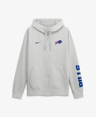Men's Gray Buffalo Bills Cool Down Club Full-Zip Hoodie
