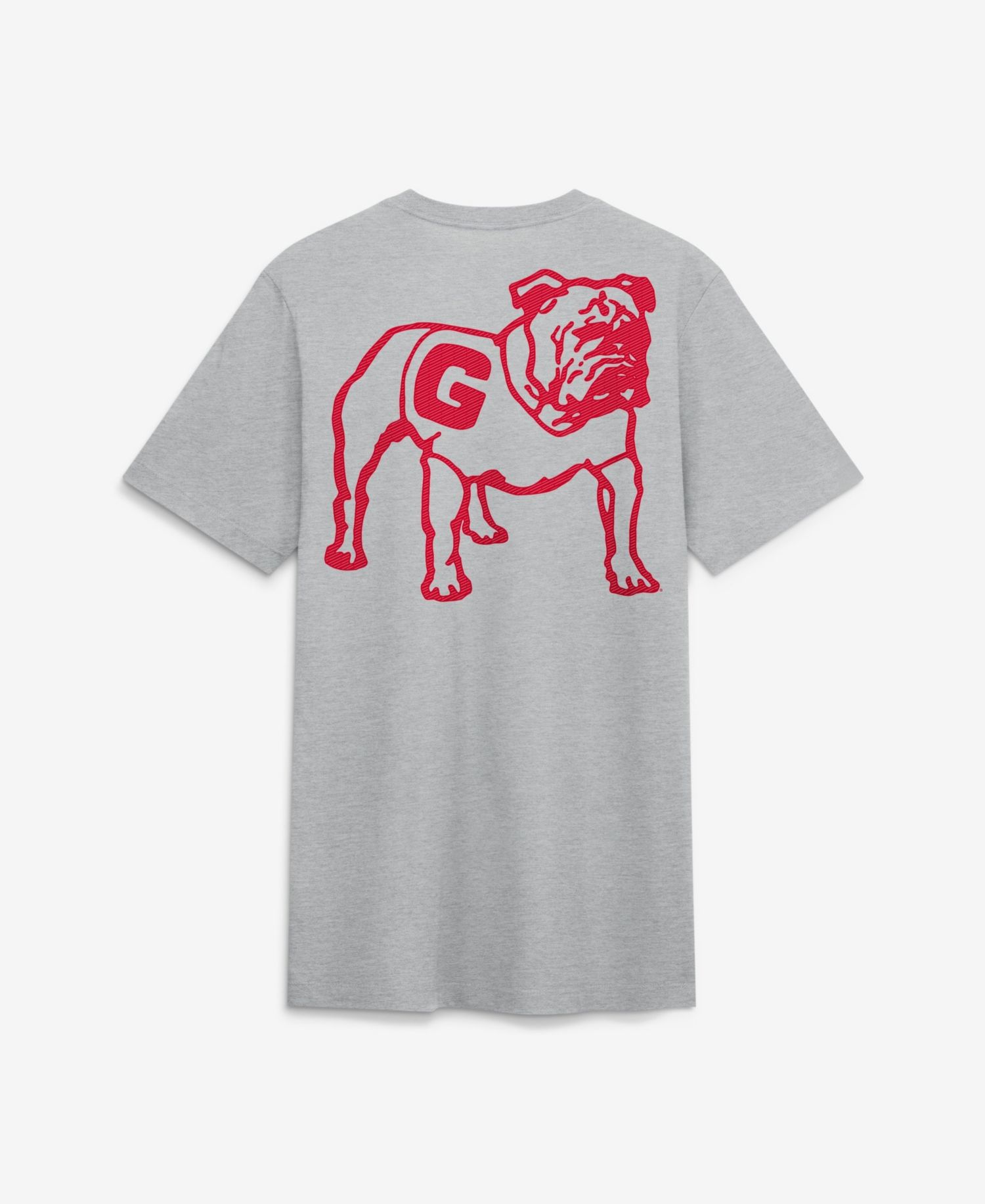 Men's Heather Gray Georgia Bulldogs Arch Wordmark Legacy Tri-Blend T-Shirt