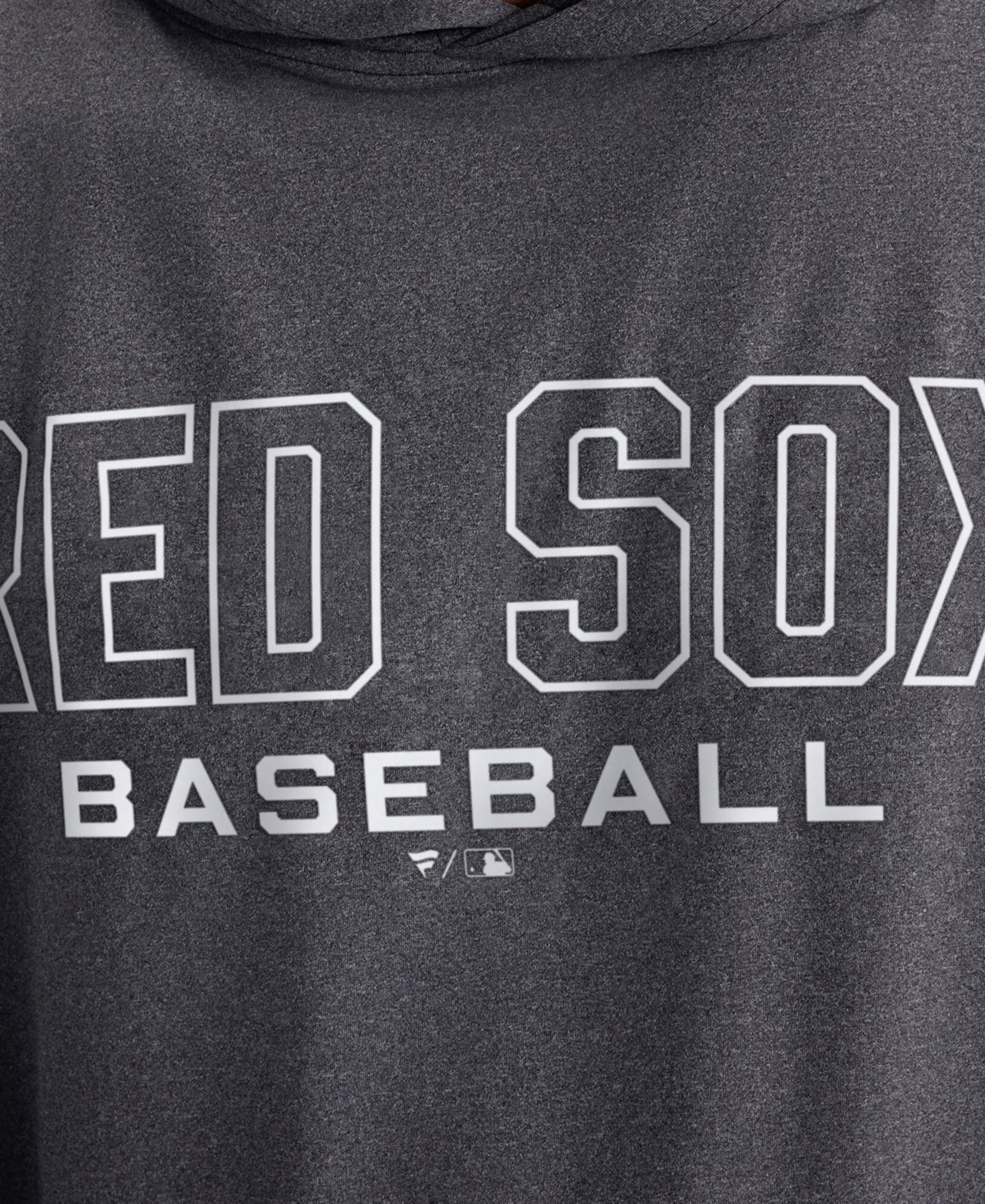 Мужская футболка Fanatics Charcoal Boston Red Sox Clutch Long Sleeve Hooded — фото 2
