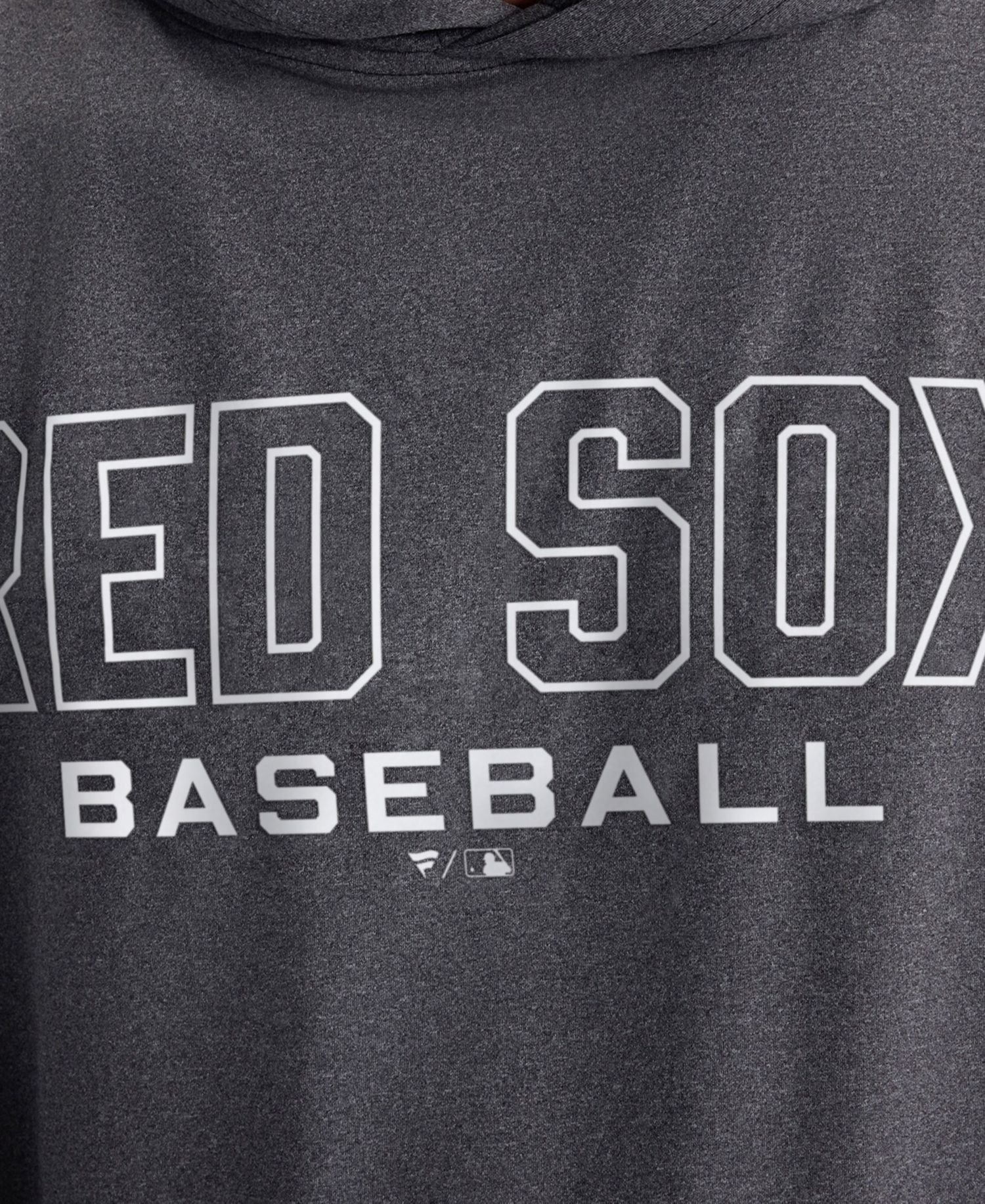 Men's Charcoal Boston Red Sox Clutch Long Sleeve Hooded T-Shirt
