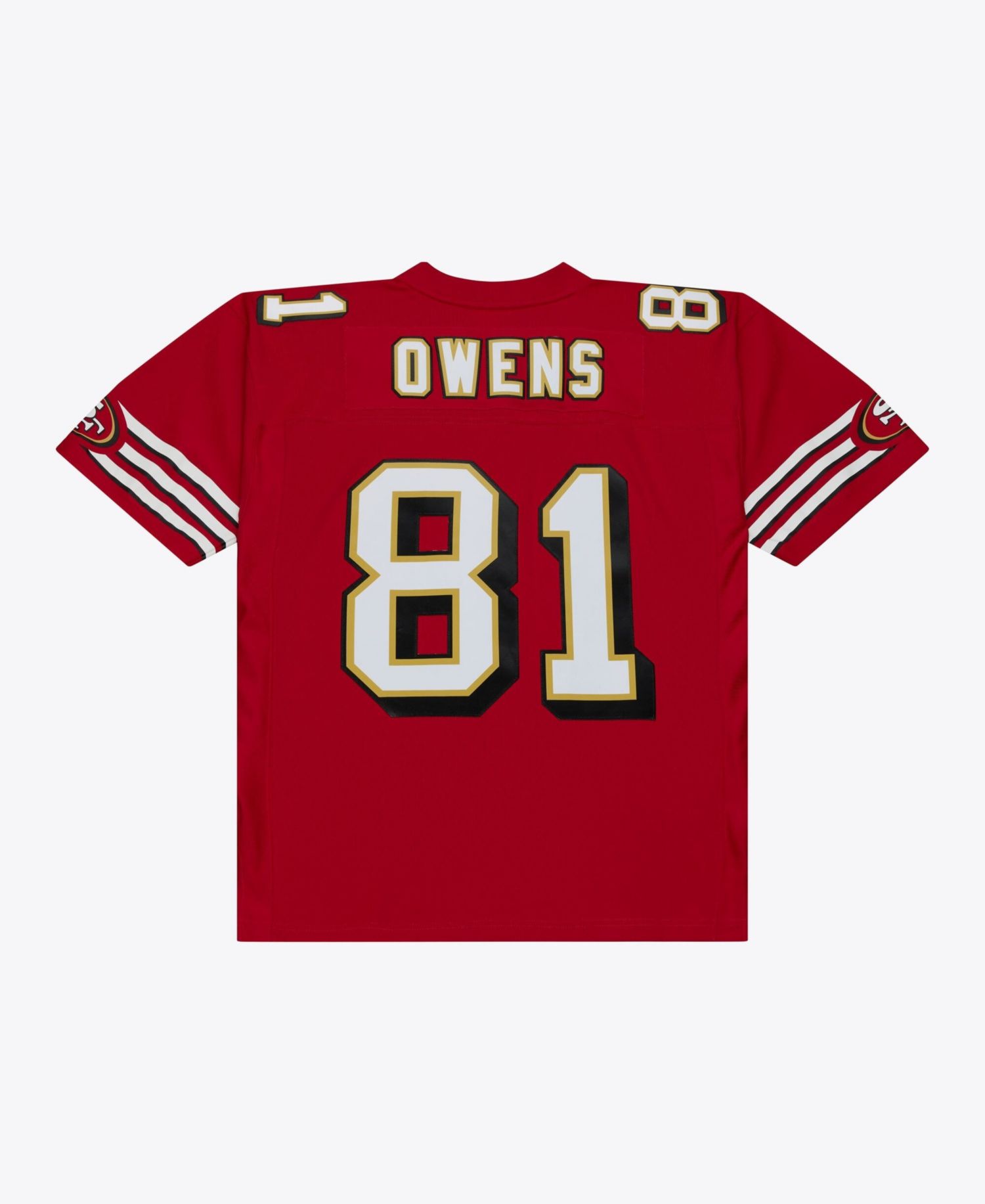 Men's Mitchell Ness Terrell Owens Red San Francisco 49ers 1996 Legacy Replica Player Jersey