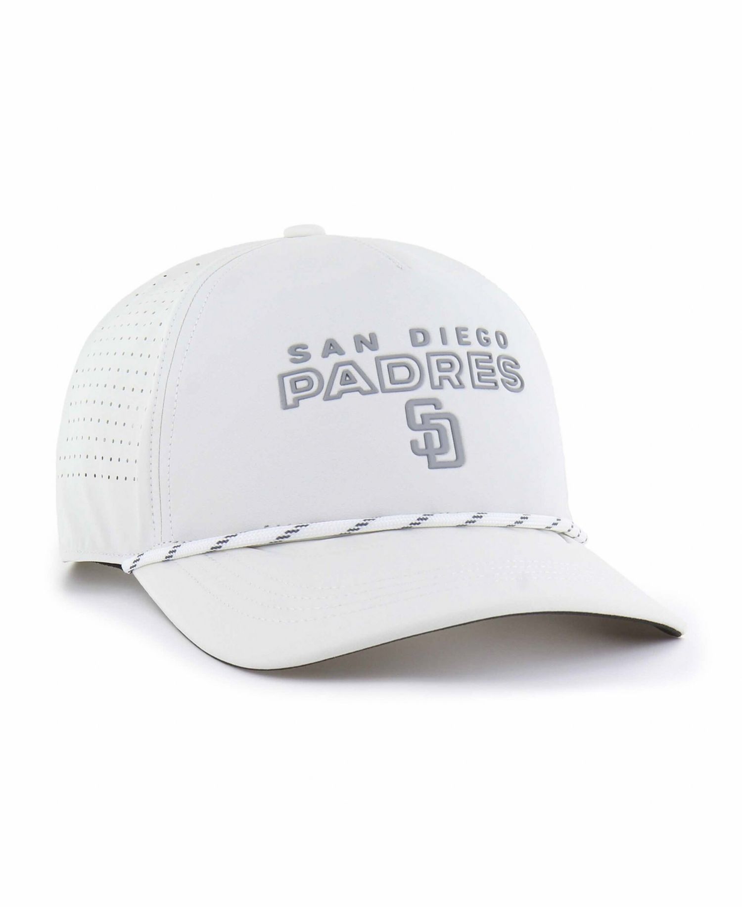 47 Brand Men's White San Diego Padres Forward Vault Hitch Adjustable Hat