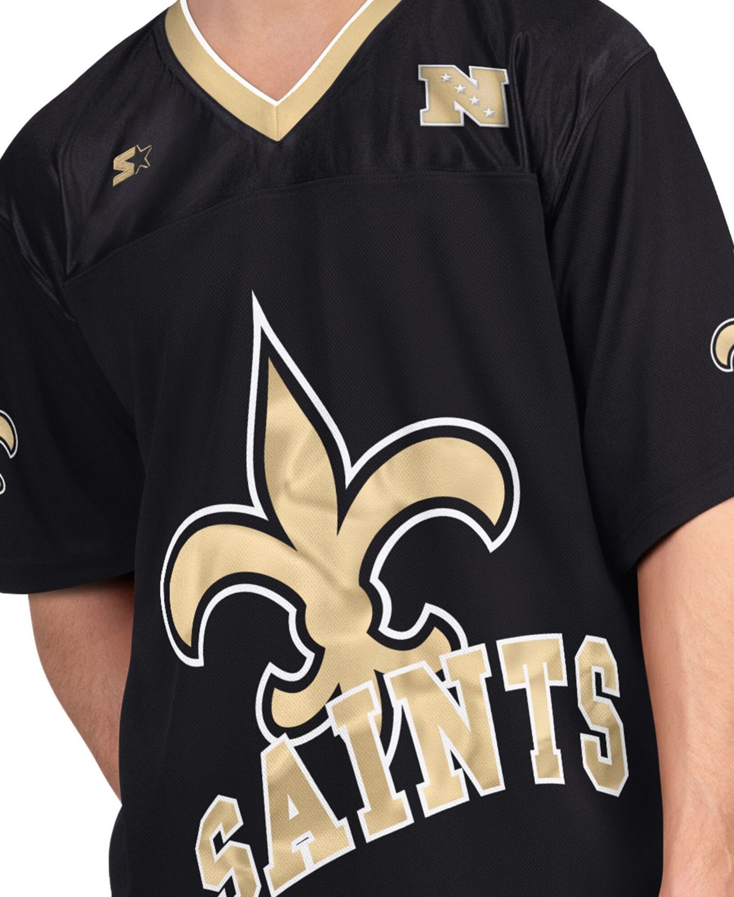 Men's Black/White New Orleans Saints Short Sleeve Long Sleeve Combo Pack T-Shirt