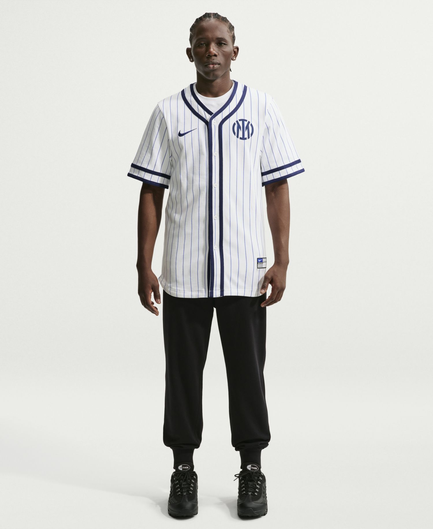 Men's White Inter Milan Club Baseball Jersey