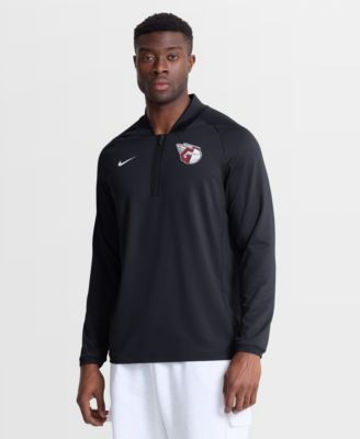 Men's Navy Cleveland Guardians Authentic Collection Dri-FIT Raglan Half-Zip Pullover