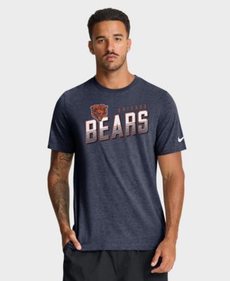 Men's Heather Navy Chicago Bears Believe The Game Tri-Blend T-Shirt