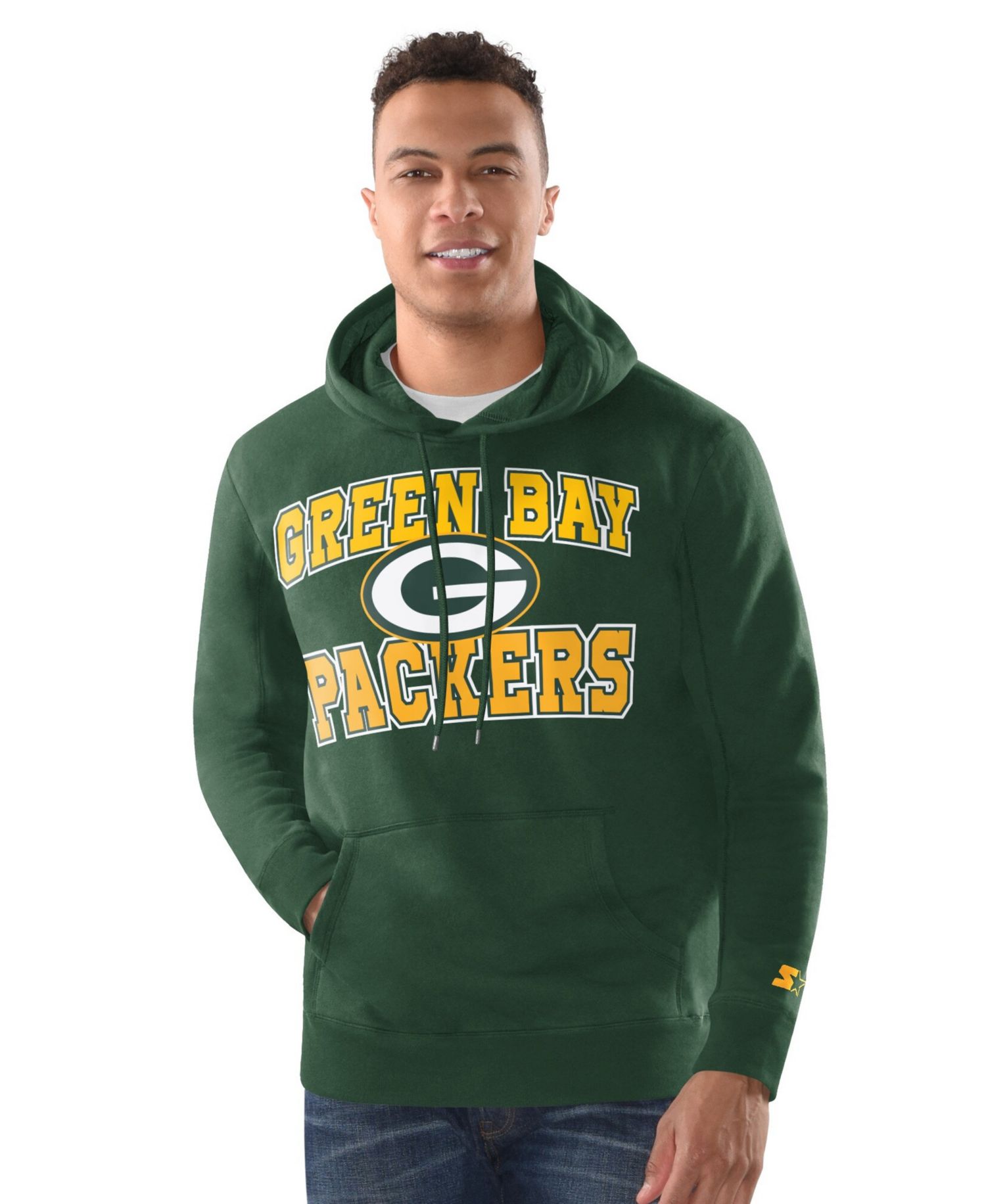 Men's Green Green Bay Packers Hoodie and Cuffed Knit Hat Combo Pack
