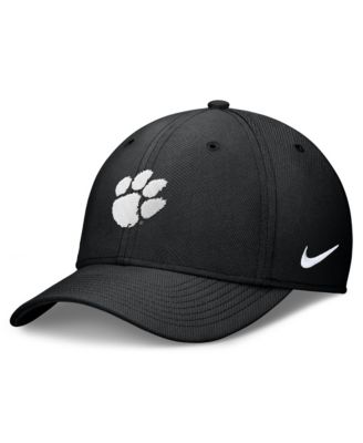 Men's Black Clemson Tigers Rise Swoosh Dri-FIT Flex Hat