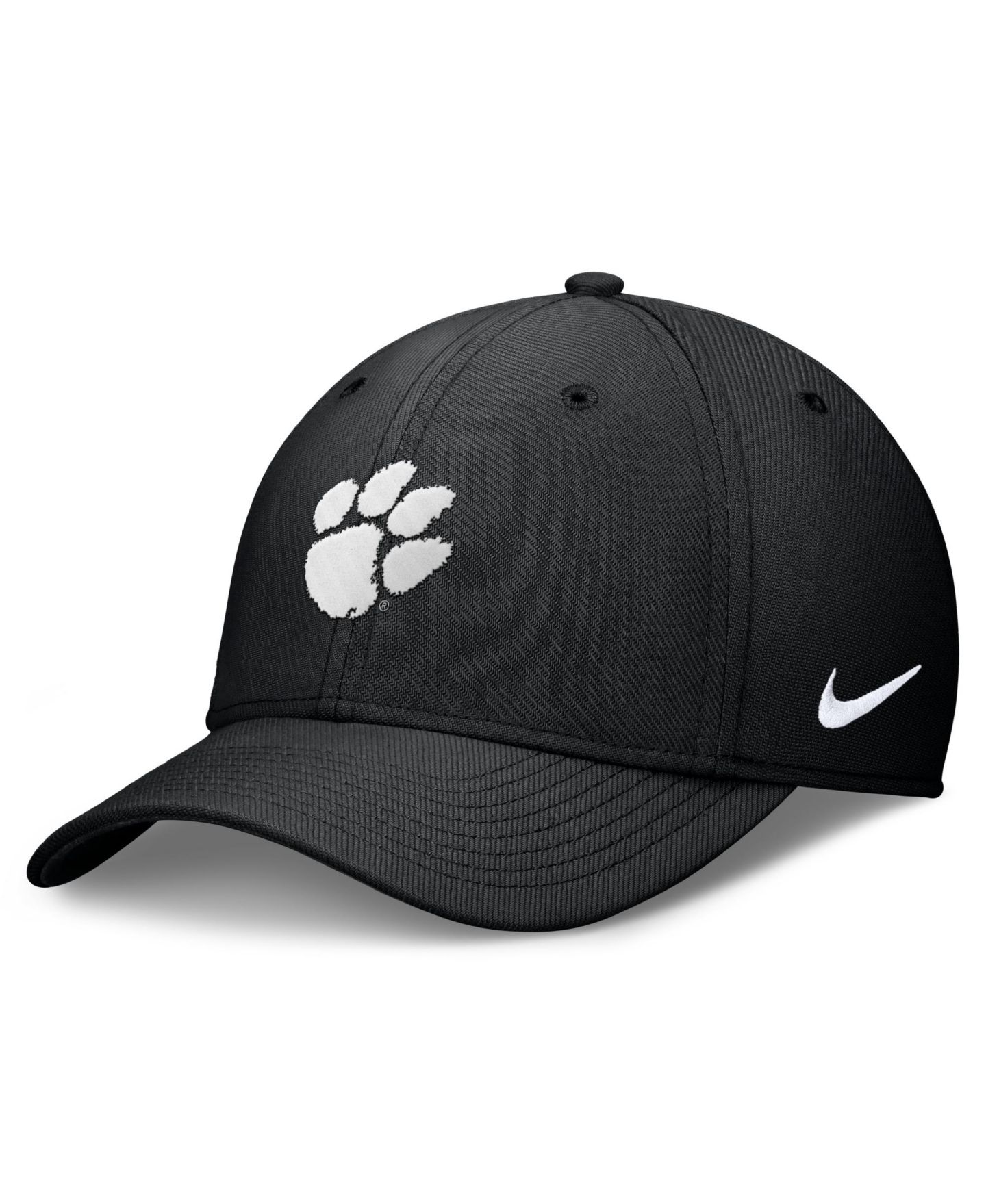 Мужская кепка Nike Clemson Tigers Rise Swoosh Dri-FIT Flex, Black — фото 1