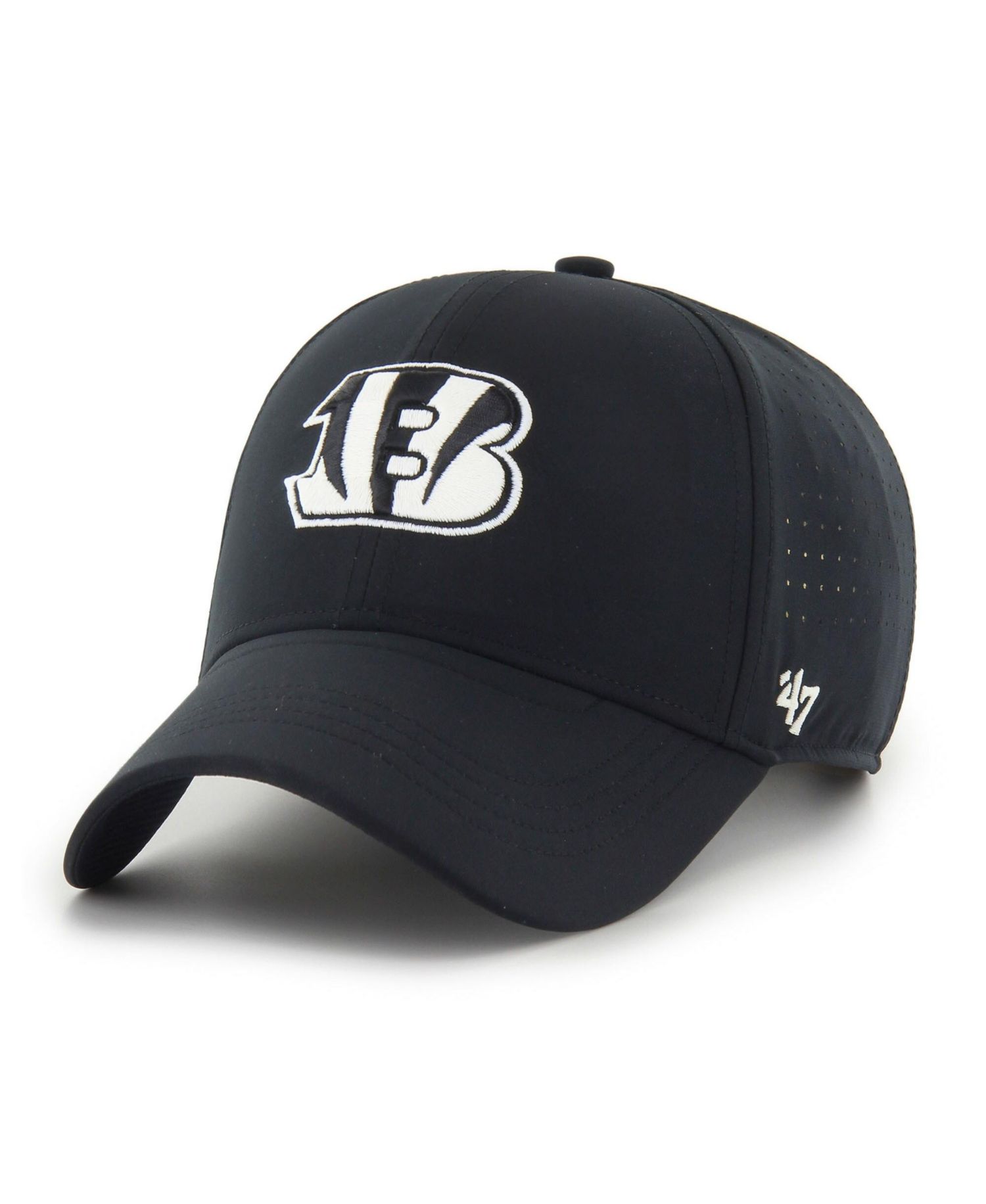 Men's Black Cincinnati Bengals Vent MVP Adjustable Hat