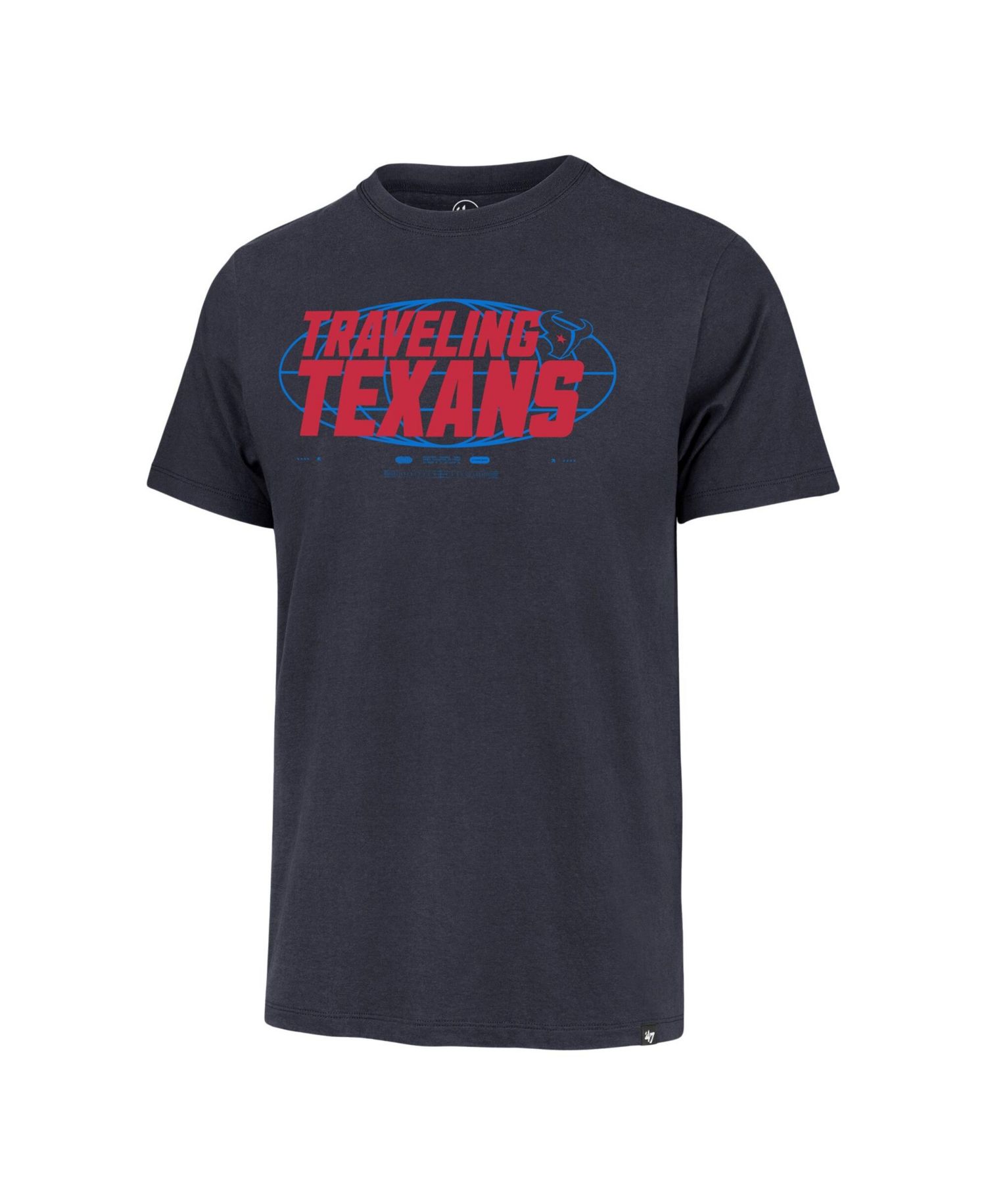 Men's Navy Houston Texans Traveling Texans Franklin T-Shirt
