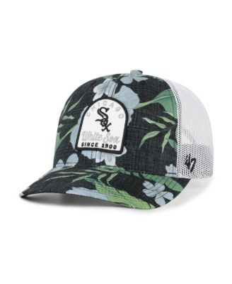 47 Brand Men's Black Chicago White Sox Beachside Adjustable Trucker Hat