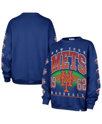 Women's New York Mets Trendy Team Go Big Oversized Sweatshirt