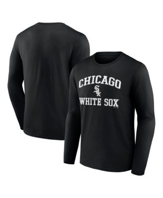 Men's Black Chicago White Sox Heart & Soul Long Sleeve T-Shirt