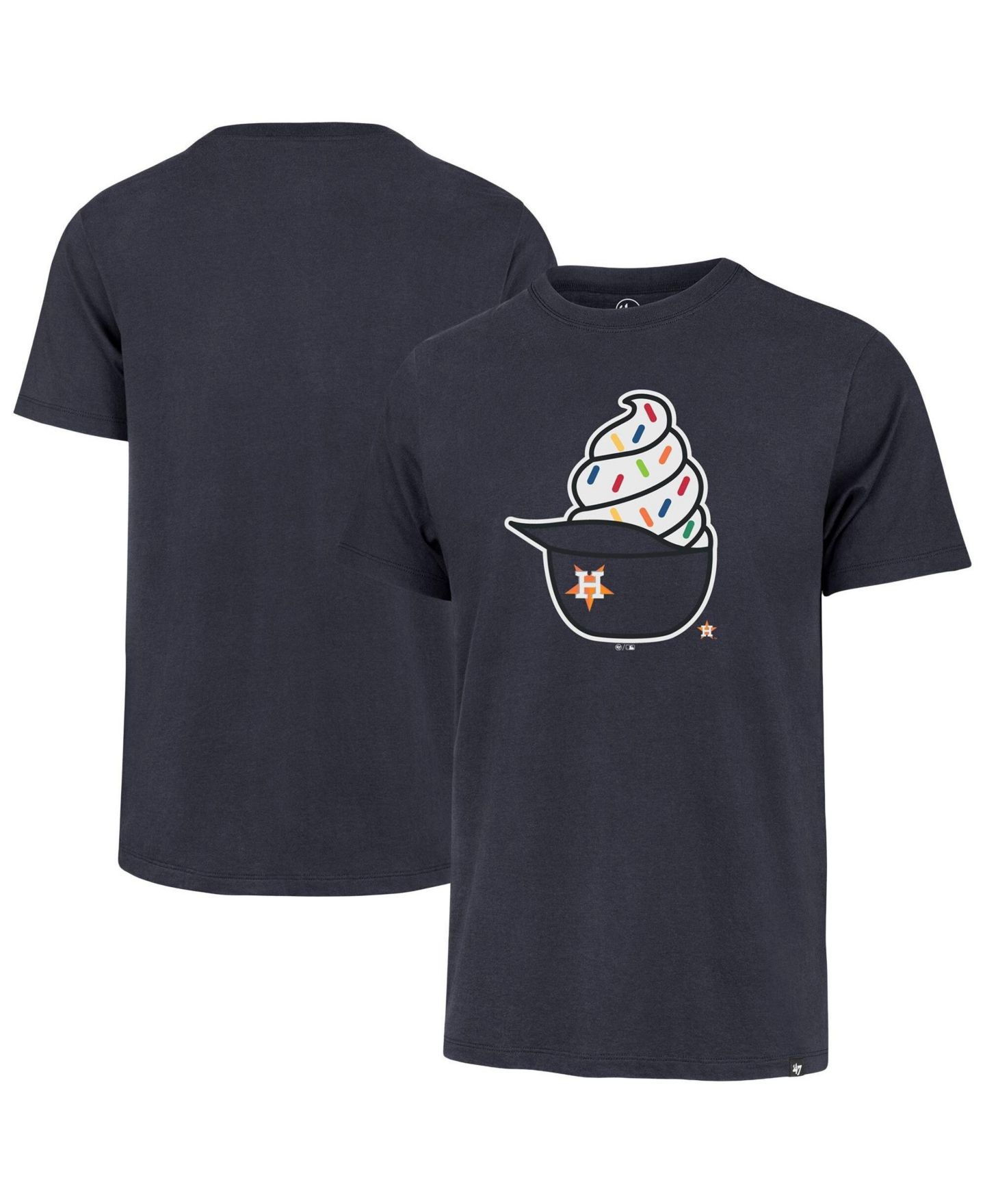 Мужская футболка '47 Brand Navy Houston Astros Ice Cream Helmet Franklin — фото 1